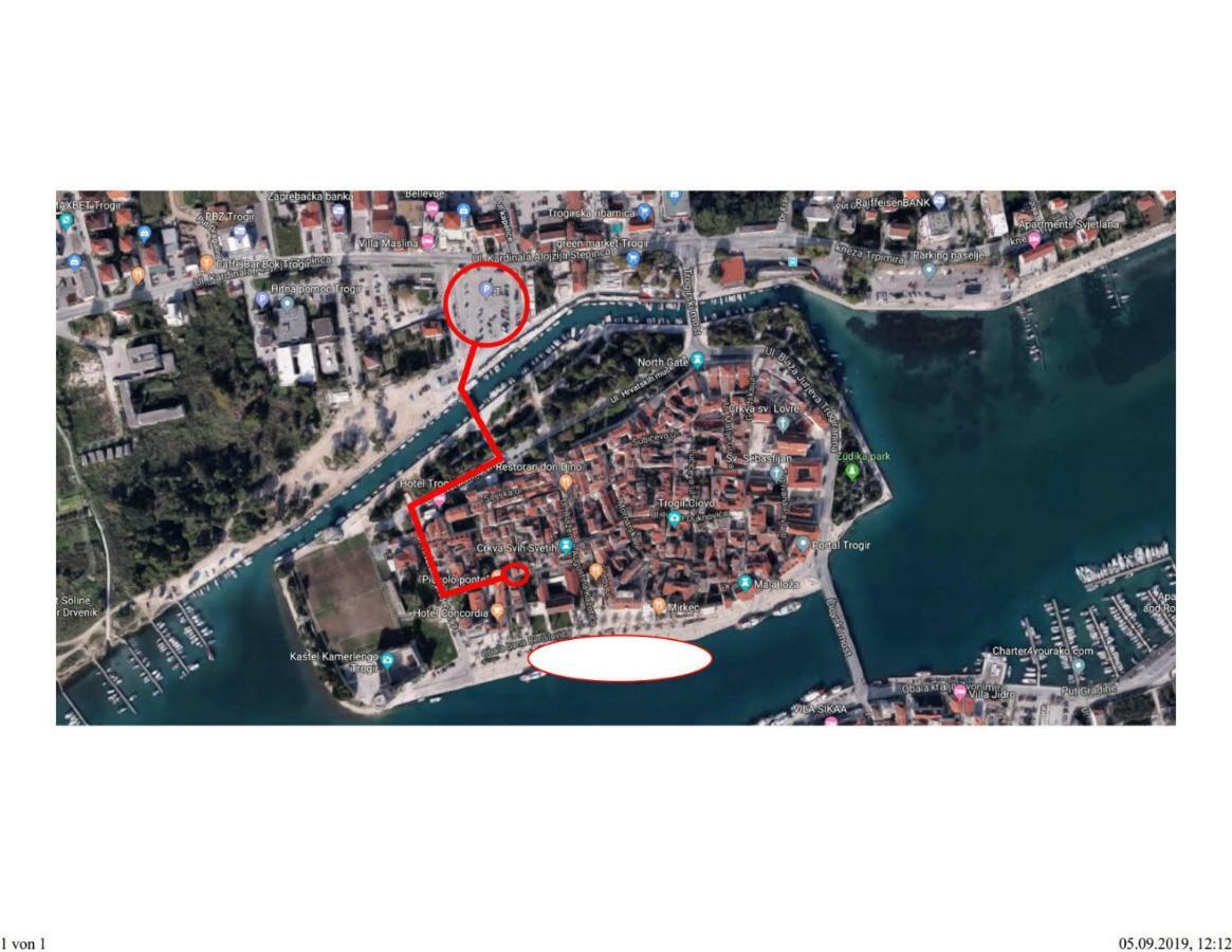 Apartment Ana Трогир Экстерьер фото